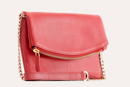 Kiko Genuine Pebble Leather Flap Clutch Bag - A Blend of Sophistication and Versatility