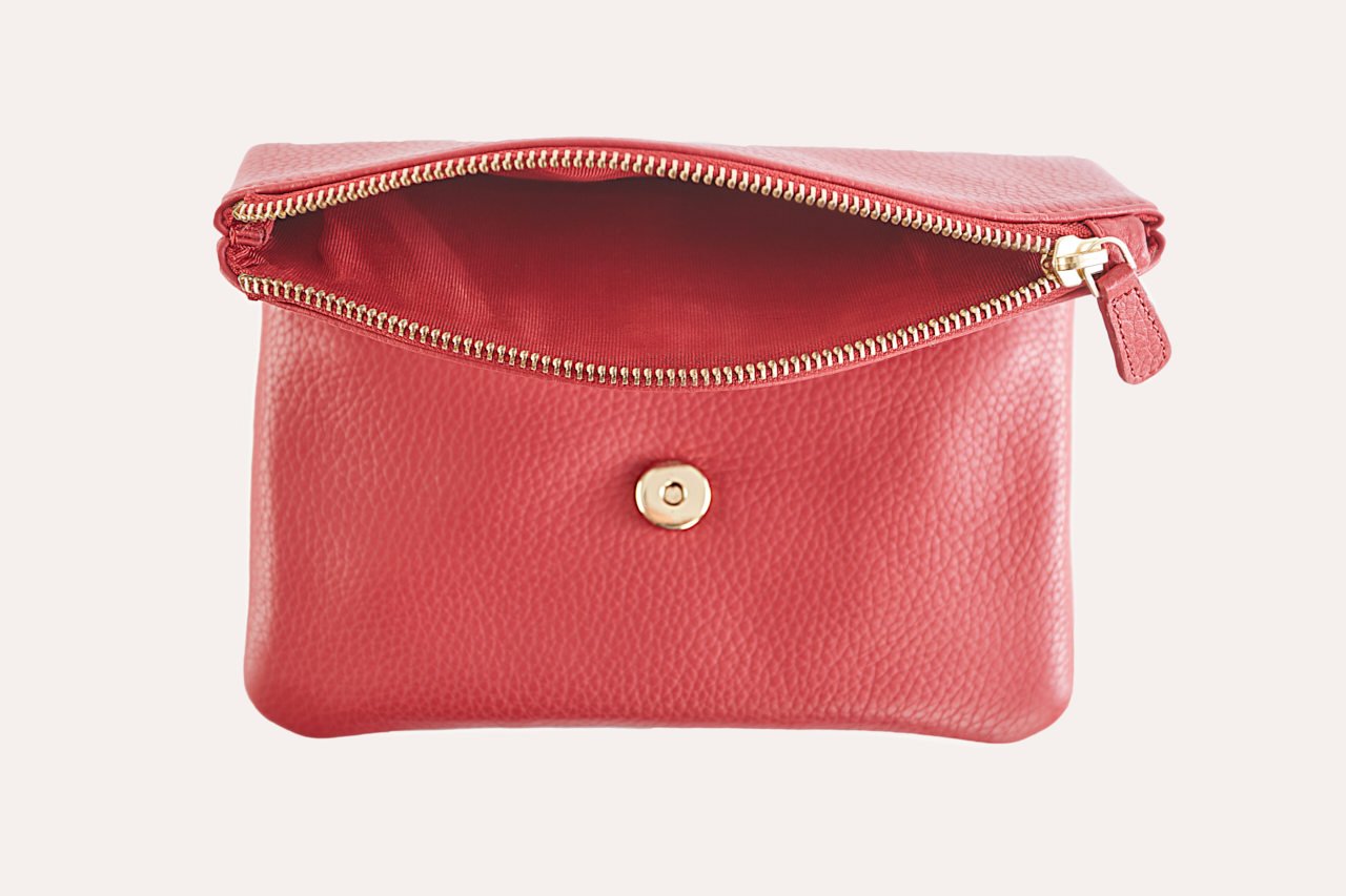 Kiko Genuine Pebble Leather Flap Clutch Bag - A Blend of Sophistication and Versatility