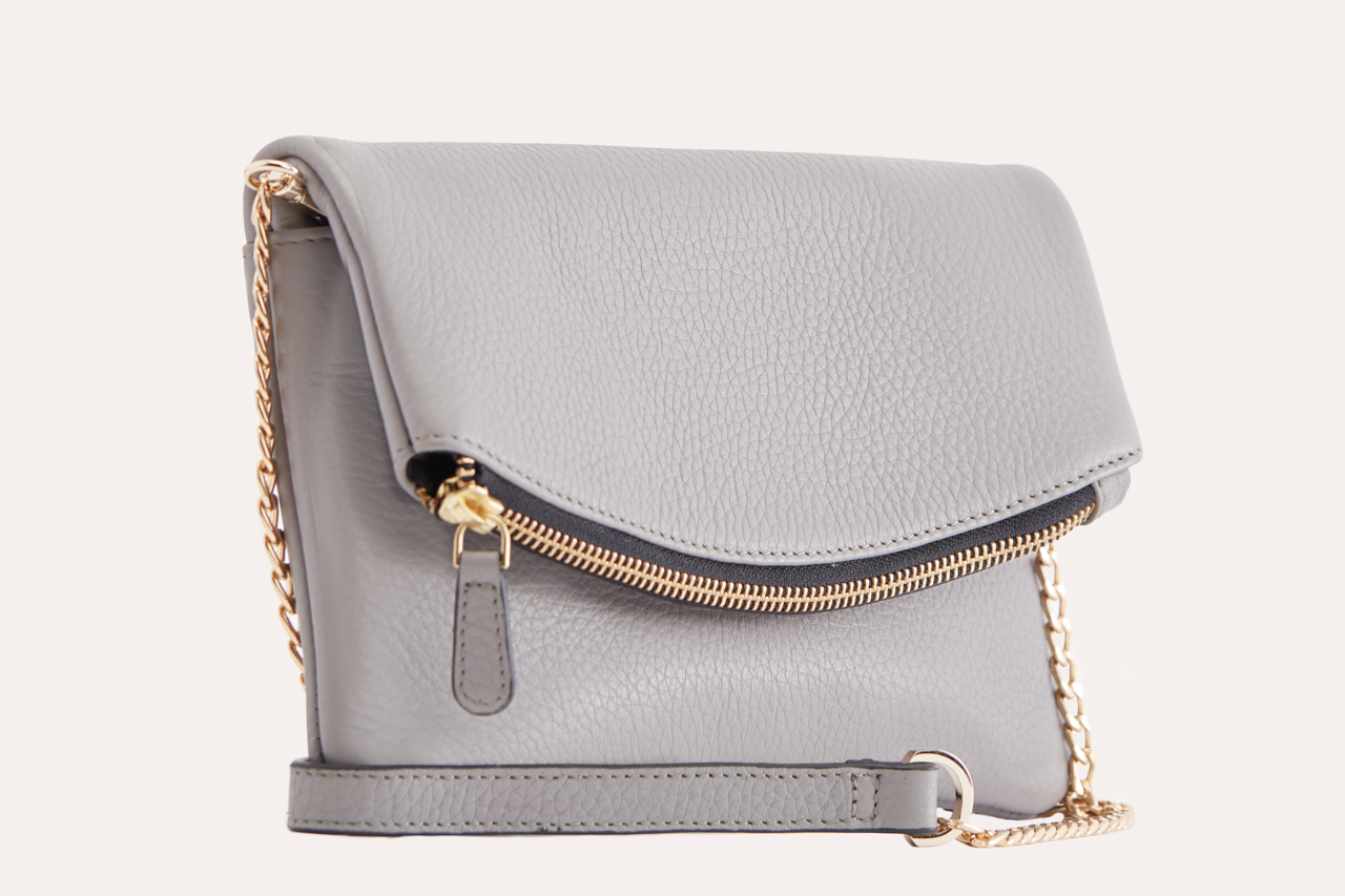 Kiko Genuine Pebble Leather Flap Clutch Bag - A Blend of Sophistication and Versatility