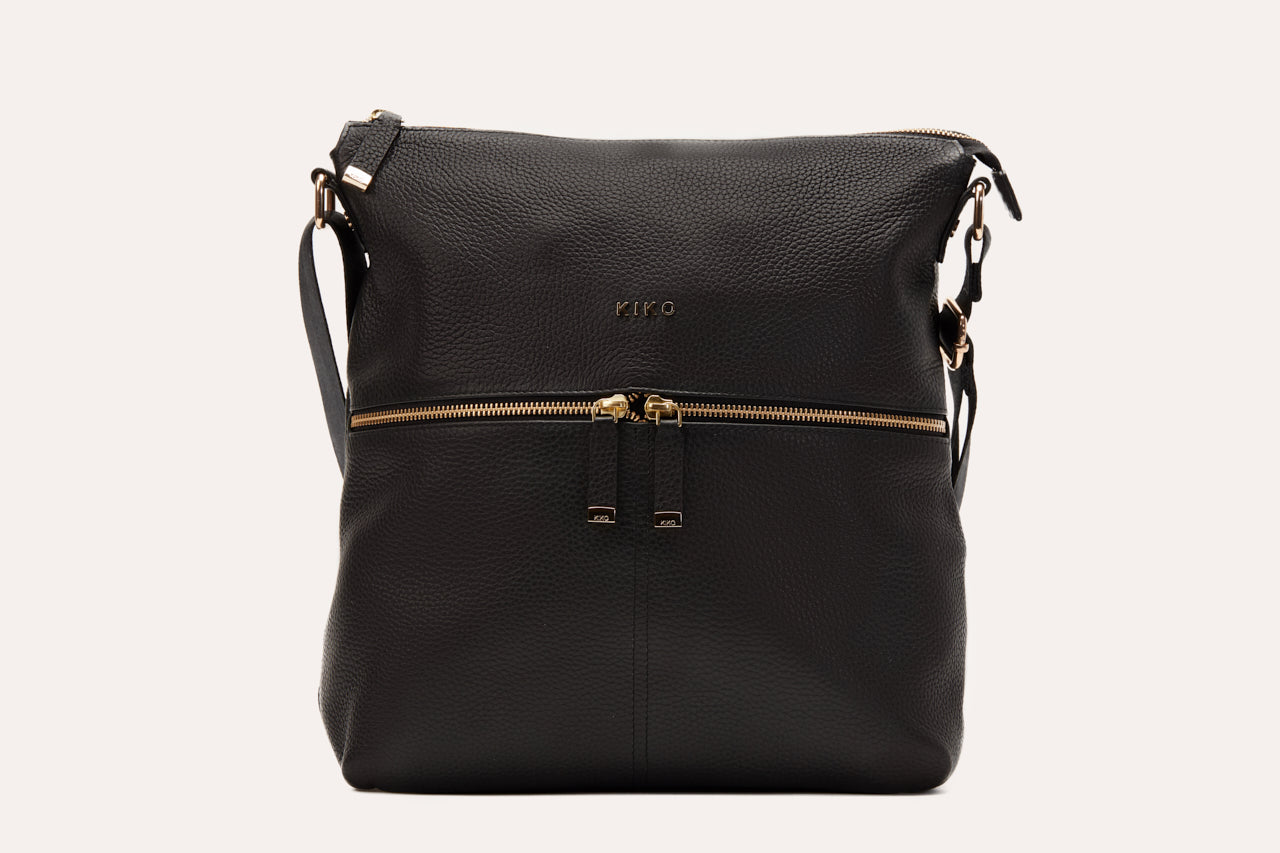 Kiko Genuine Pebble Leather Zip Tote - A Marvel of Craftsmanship and Convenience