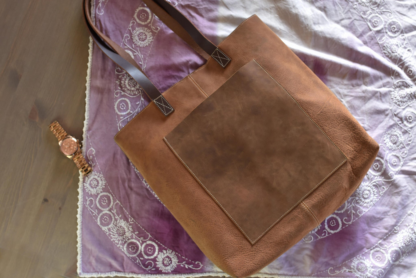 Kiko Genuine leather PCH Tote Bag Brown - Your Essential Companion for Everyday Adventures