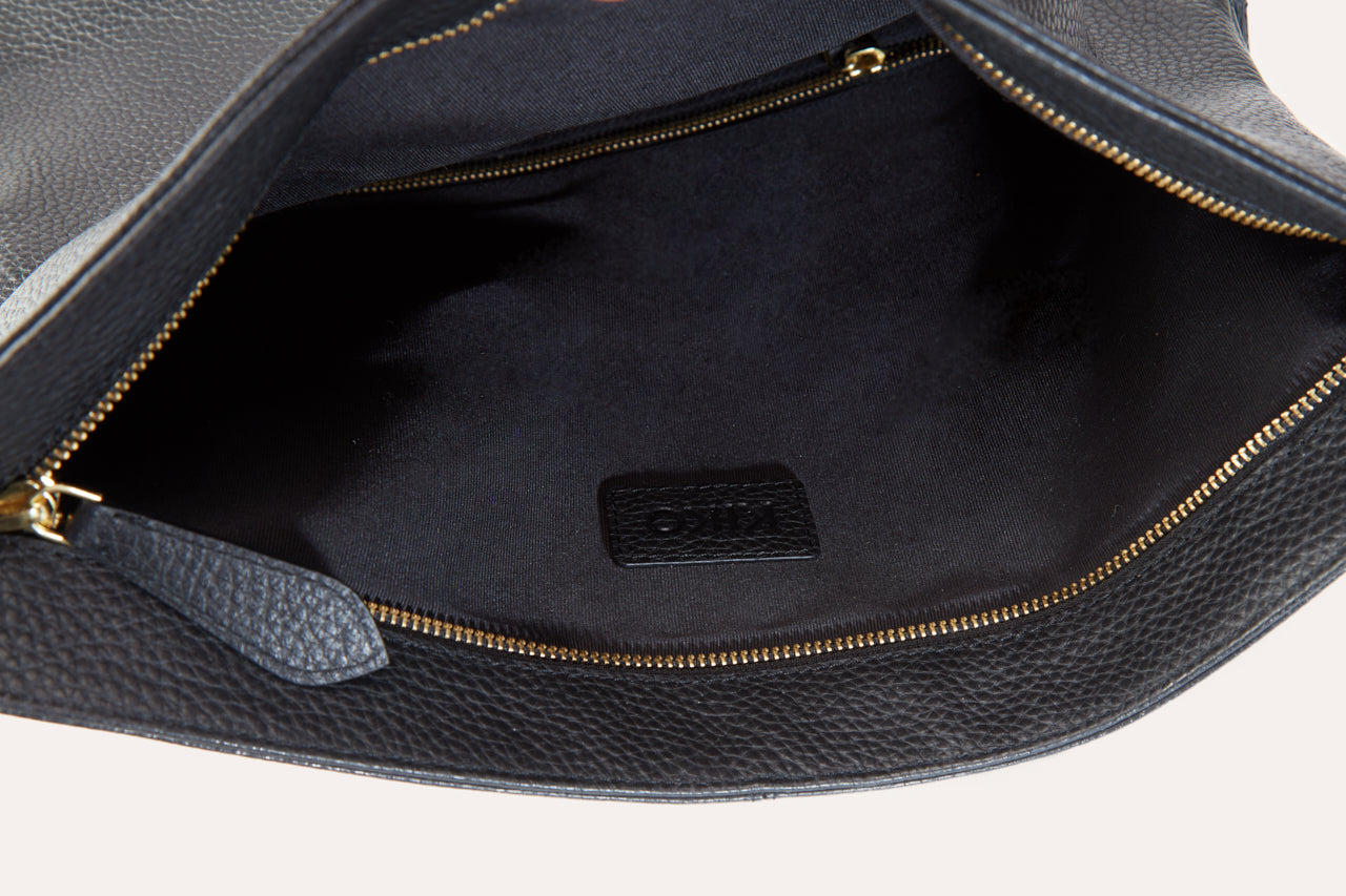 Kiko - Fold N Go Genuine Pebble Leather Bag: The Ultimate Companion for the Modern Explorer