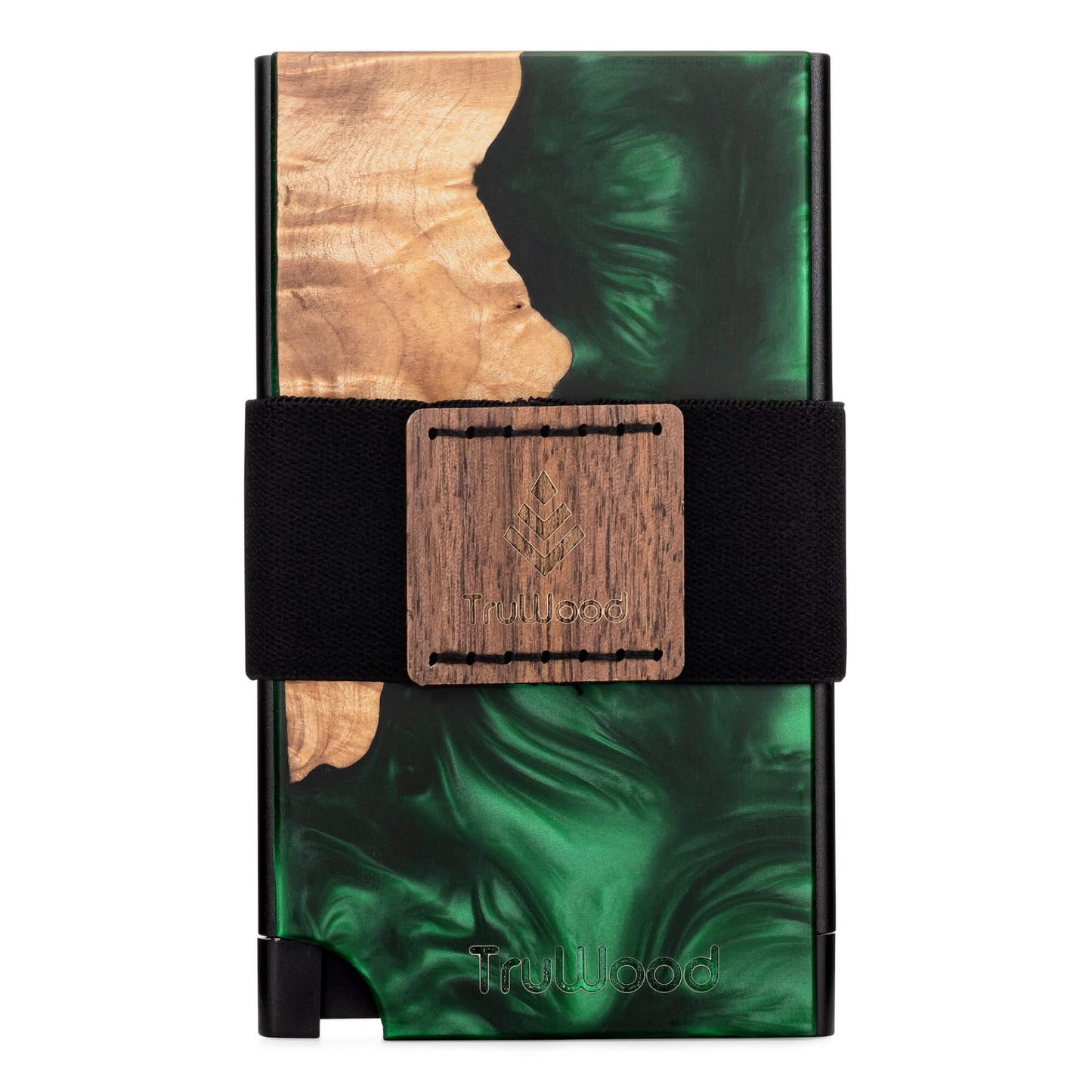 TruWood The Maverick Green Resin Wallet