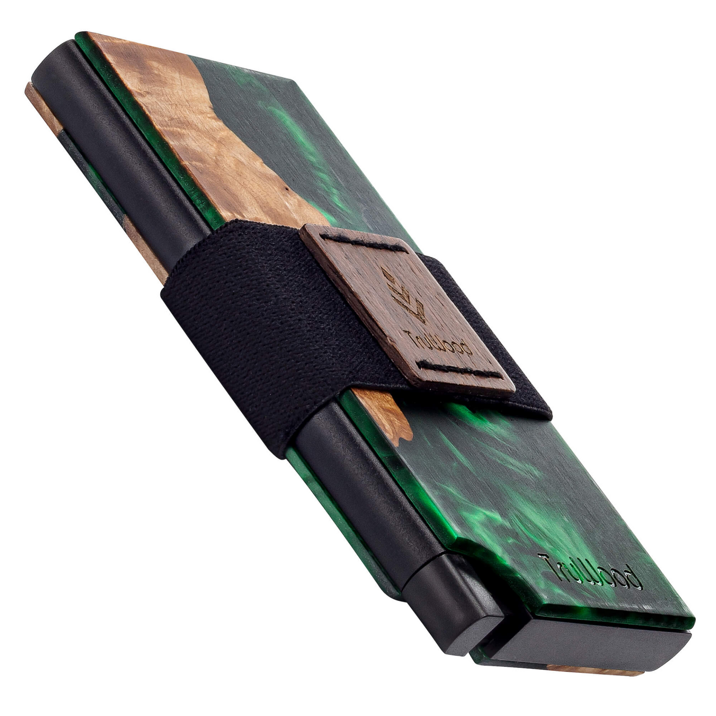 TruWood The Maverick Green Resin Wallet