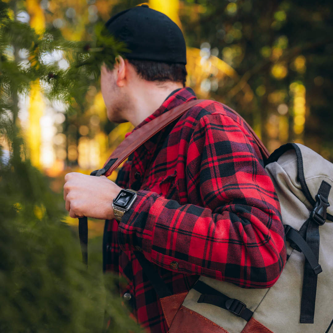 TruWood Everyday Apple Watch Band - Grey - A Fusion of Nature and Technology