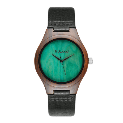 TruWood The Leaf Green Him+Her Watch Gift Bundle