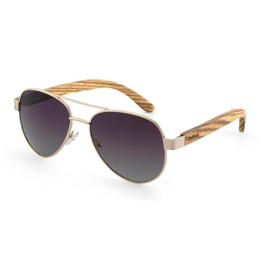 TruWood The Weekender Zebra Sunglasses