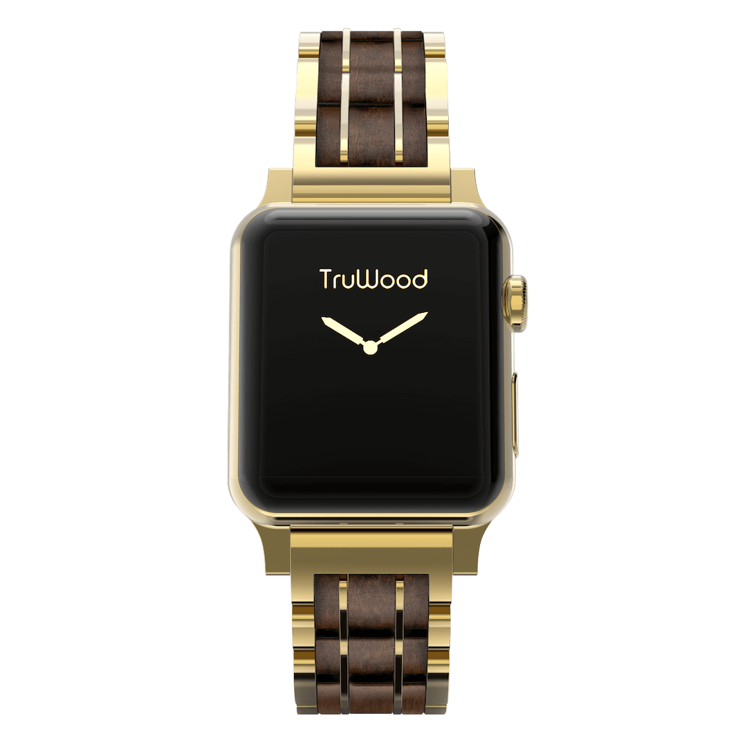 TruWood The Classic Apple Watch Band in Gold