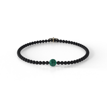 TruWood The Onyx / Malachite Bracelet