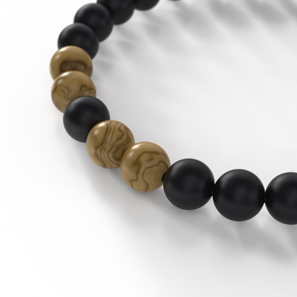 TruWood  The Onyx / Olive Bracelet