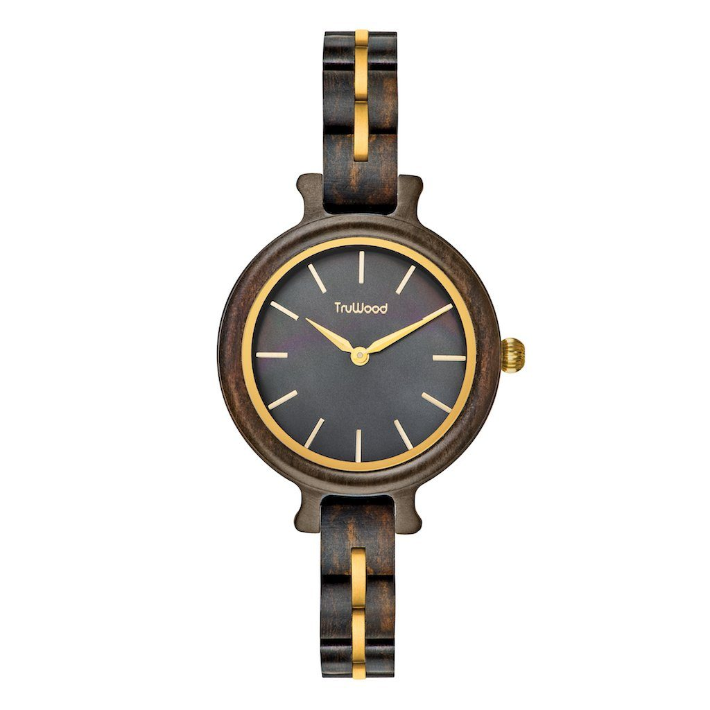 TruWood The Black Pearl Women's Watch