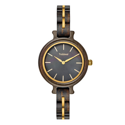 TruWood The Black Pearl Women's Watch