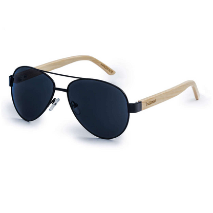 Regalos para hombres: gafas de sol negras Weekender: aviador atemporal reinventado