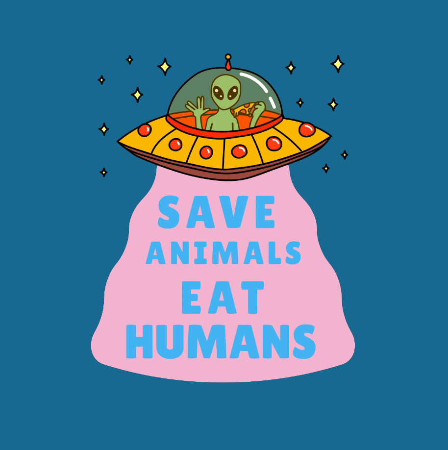 Oat Milk Club - Save Animals eat Humans - Organic Unisex Hoodie