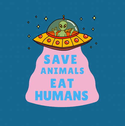 Oat Milk Club - Save Animals eat Humans - Organic Unisex Hoodie