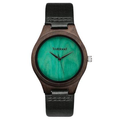 TruWood The Leaf Green Watch