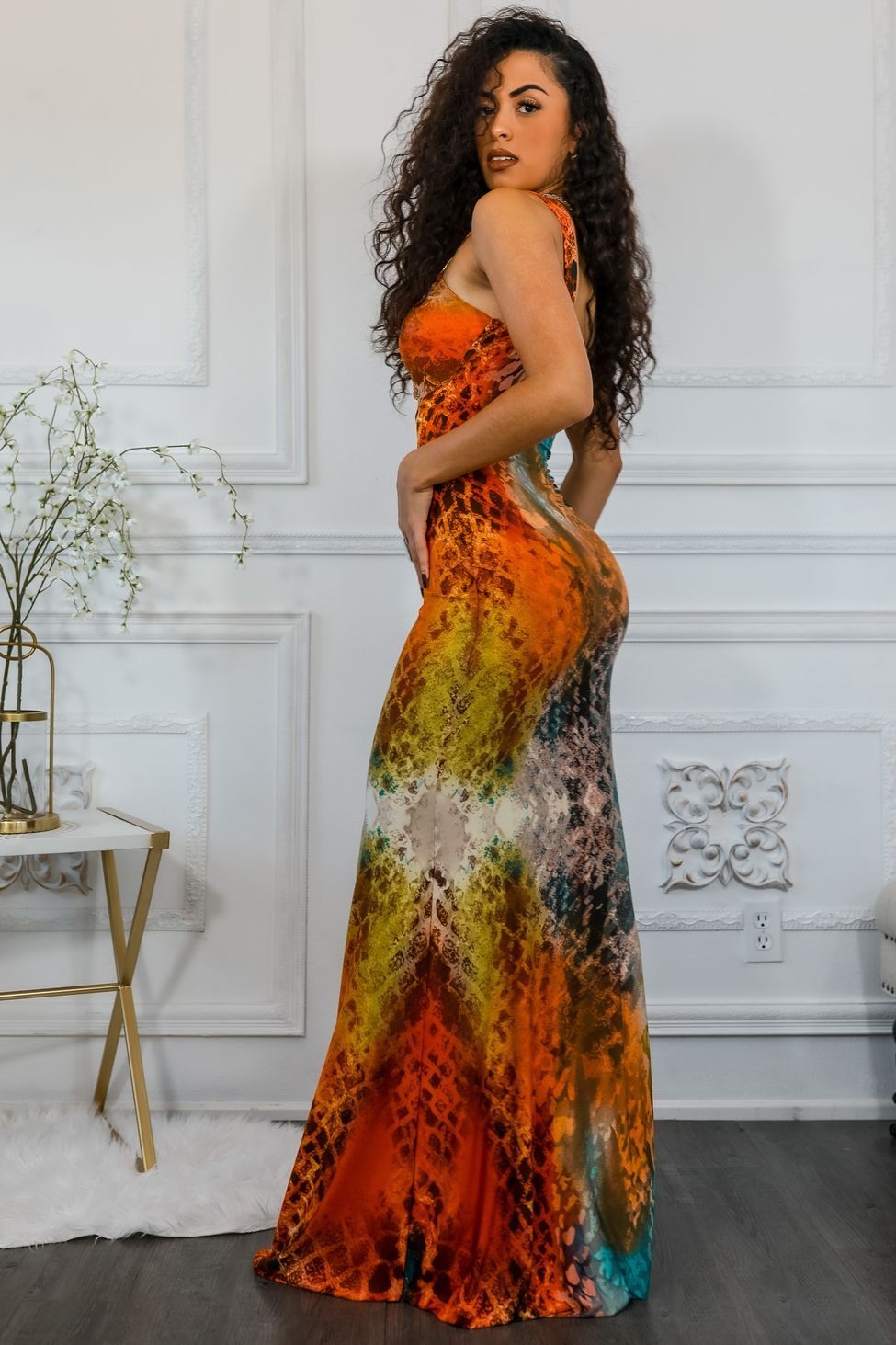 Vestido largo multicolor Mingle Around the World