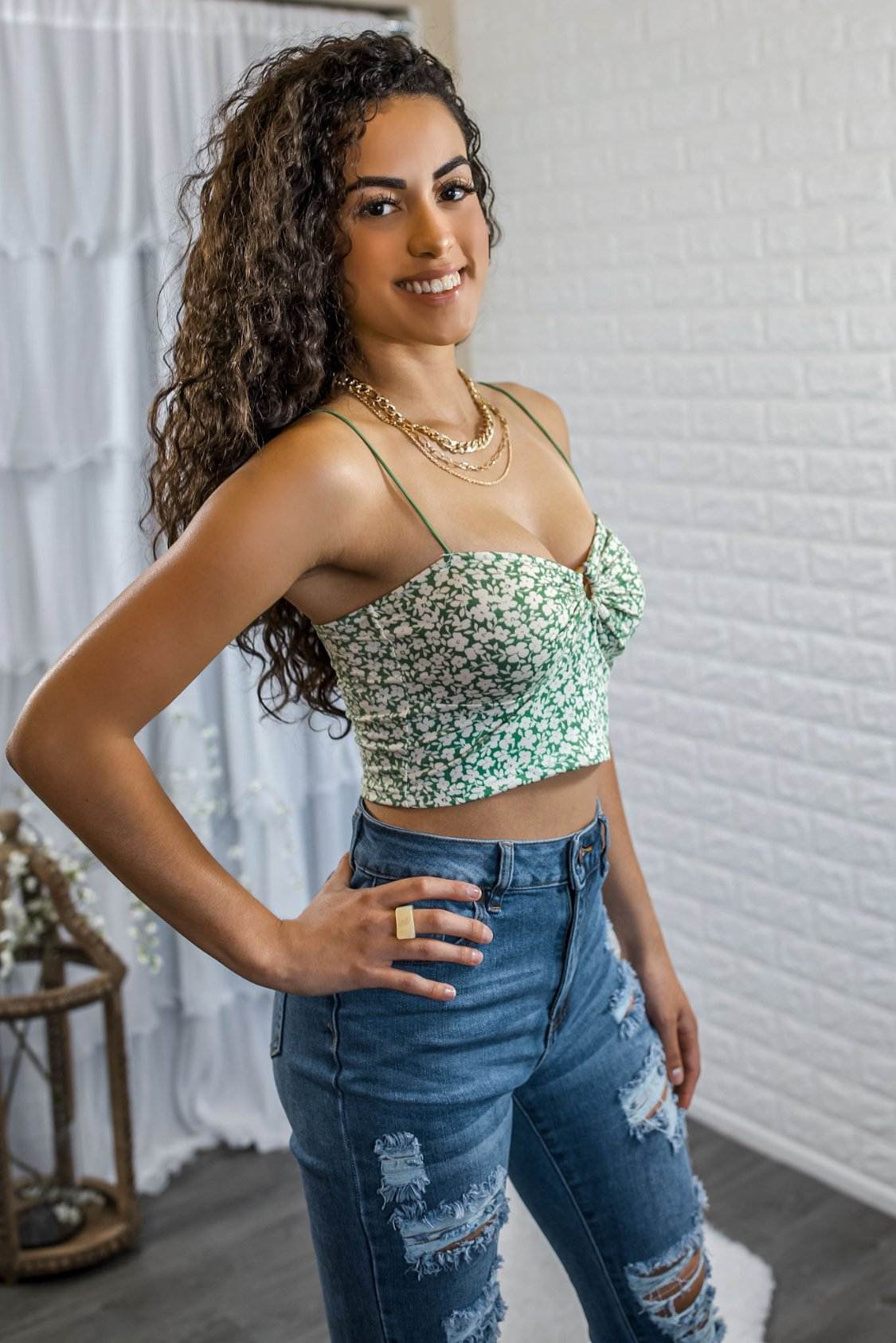 Sweetest Thing Front O Ring Bra Crop Top