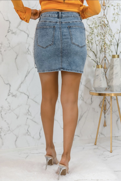 Link About me Mini Denim Skirt