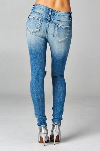 Ripped and Distressed It Up Skinny Jeans