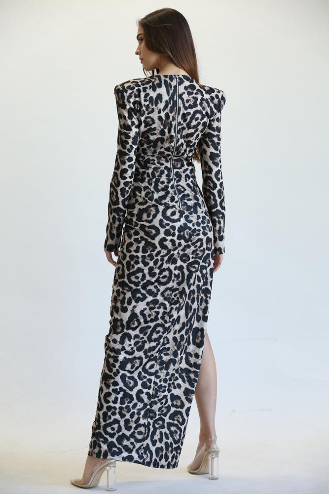 Callison - Luxe Leopard Print Gown