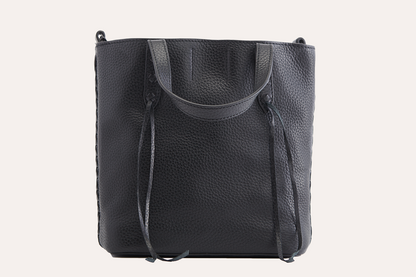 Top Grain Cowhide Pebble Leather Side Weaved Tote - A Masterpiece of Craftsmanship and Elegance