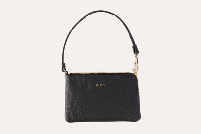 Kiko Genuine Pebble Leather Small Wristlet - The Essence of Minimalist Elegance