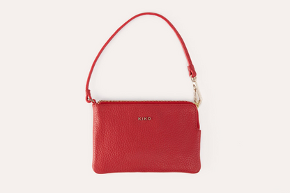 Kiko Genuine Pebble Leather Small Wristlet - The Essence of Minimalist Elegance