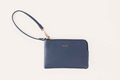 Kiko Genuine Pebble Leather Small Wristlet - The Essence of Minimalist Elegance