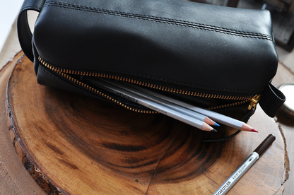 Premium black Leather Assortment Pack - Elevate Your Desk Organization in Style