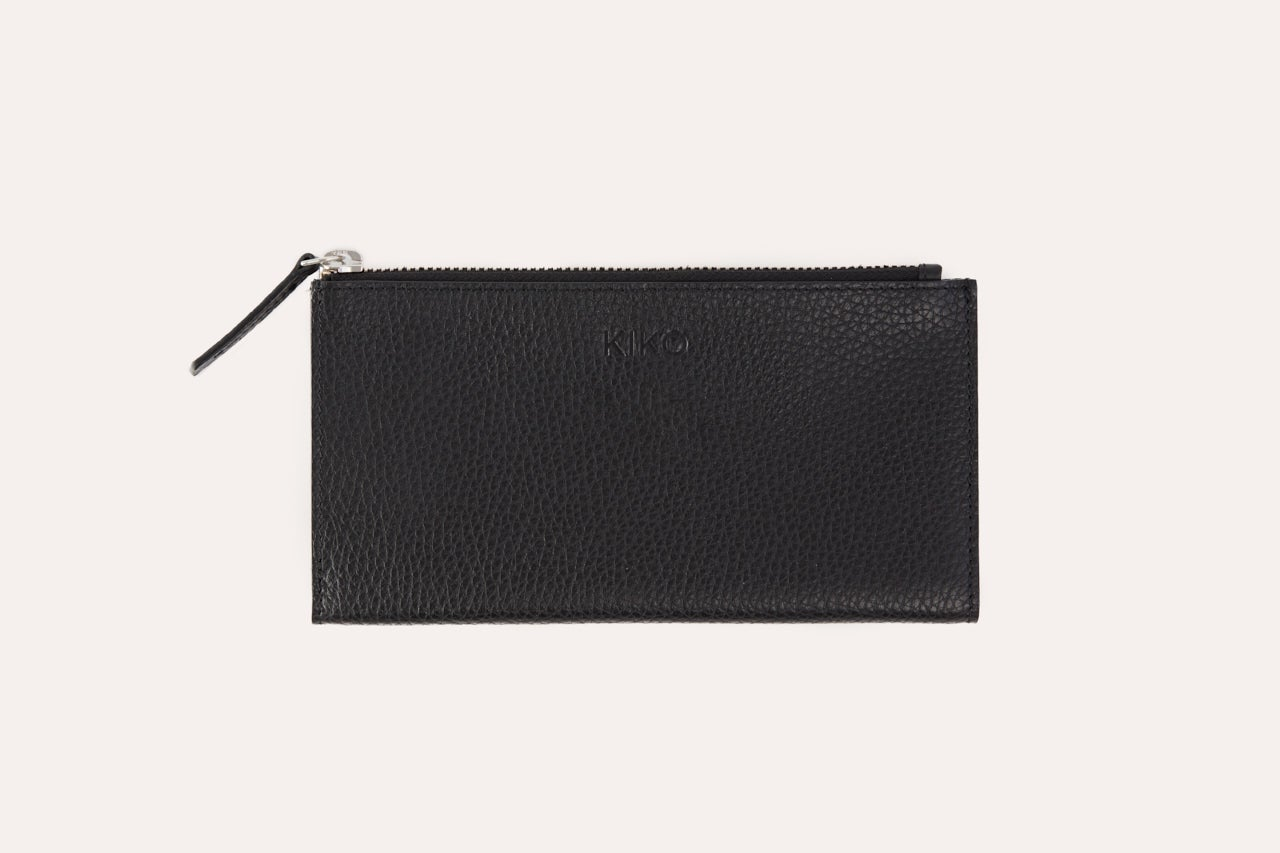 Kiko Genuine Pebble Leather Top Zip Wallet - Where Style Meets Functionality