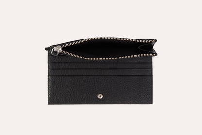 Kiko Genuine Pebble Leather Top Zip Wallet - Where Style Meets Functionality