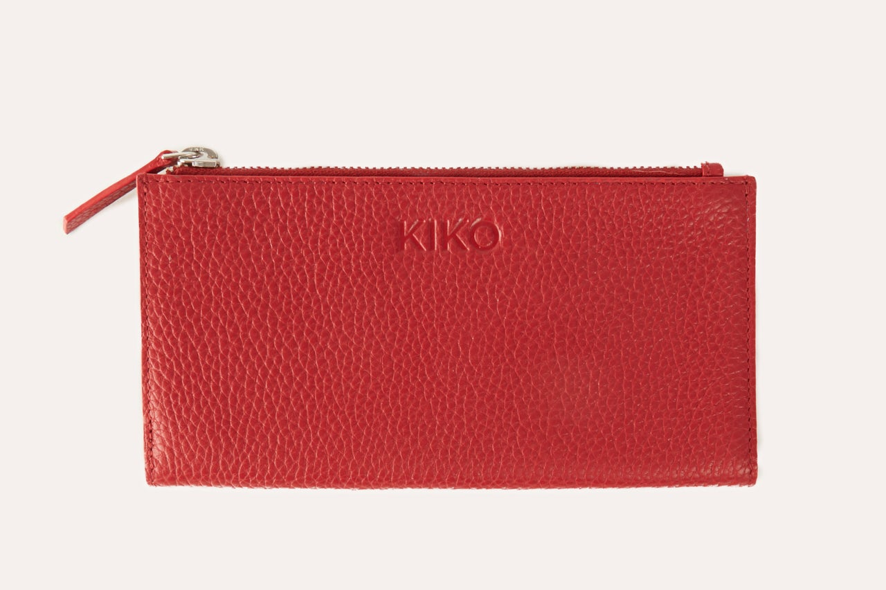 Kiko Genuine Pebble Leather Top Zip Wallet - Where Style Meets Functionality