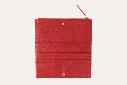 Kiko Genuine Pebble Leather Top Zip Wallet - Where Style Meets Functionality