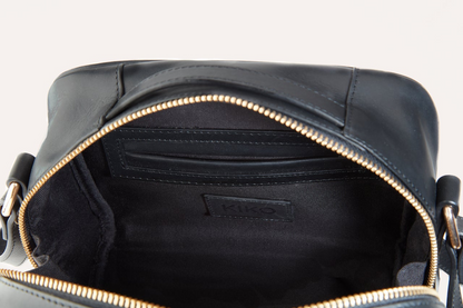 Kiko Boxed Genuine Leather Crossbody Bag - The Epitome of Structured Elegance