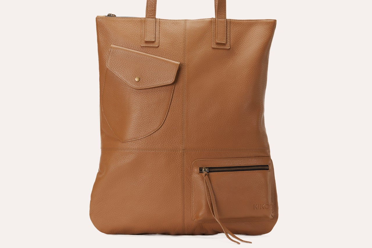 Kiko Genuine Cowhide Leather Fold n Hold Tote Bag - Where Elegance Meets Versatility