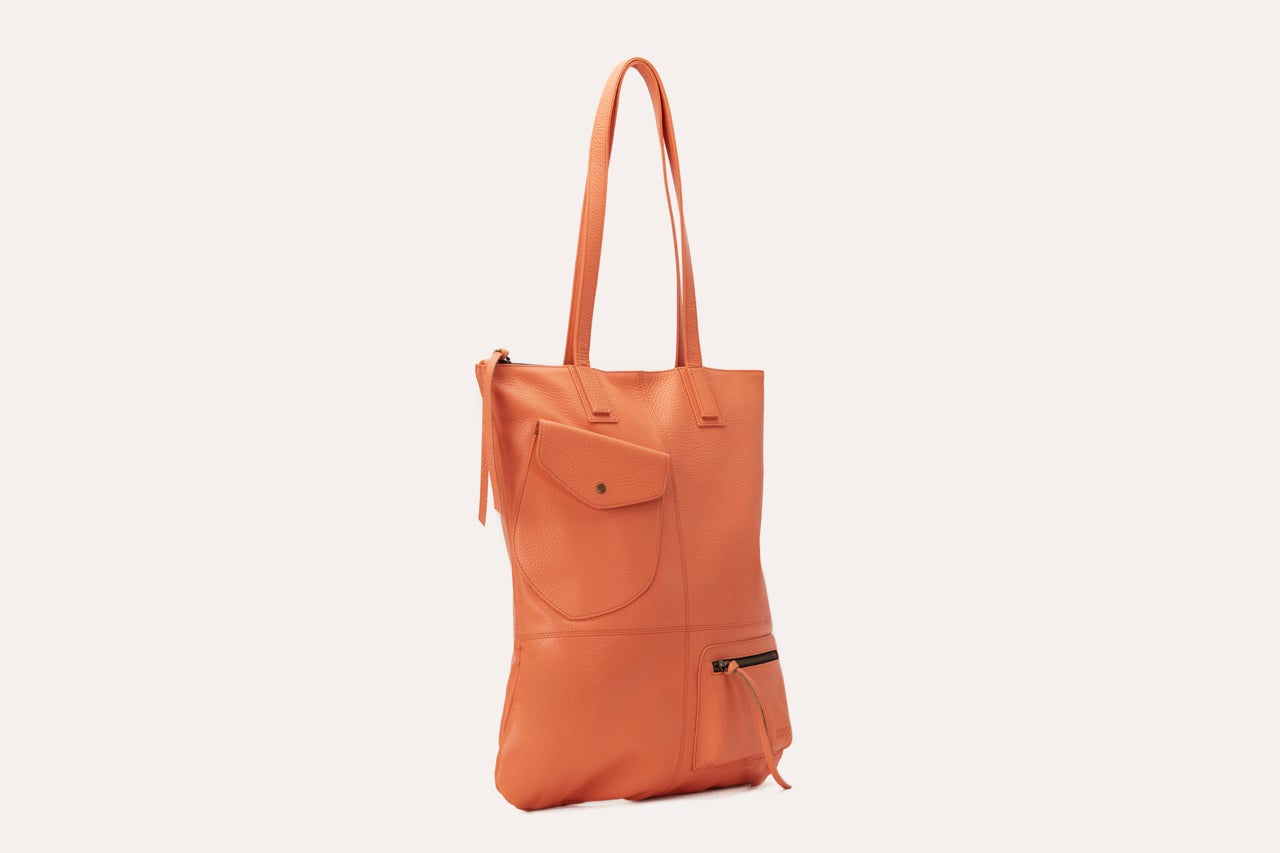 Kiko Genuine Cowhide Leather Fold n Hold Tote Bag - Where Elegance Meets Versatility