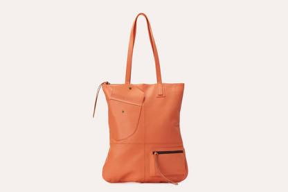 Kiko Genuine Cowhide Leather Fold n Hold Tote Bag - Where Elegance Meets Versatility