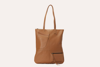 Kiko Genuine Cowhide Leather Fold n Hold Tote Bag - Where Elegance Meets Versatility