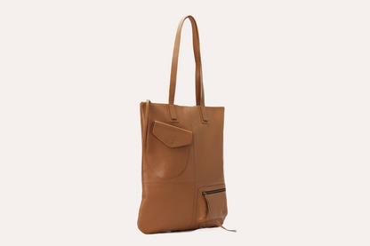 Kiko Genuine Cowhide Leather Fold n Hold Tote Bag - Where Elegance Meets Versatility