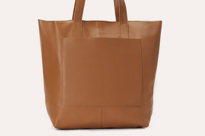 Top grain cowhide pebble leather Journalist Tote - A Symphony of Style and Functionality