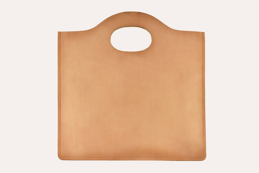 Kiko Minimalist Genuine Cowhide Leather Tote - Where Simplicity Meets Elegance