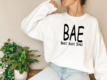 Sudadera BAE Best Aunt Ever: combinación definitiva de calidez y comodidad