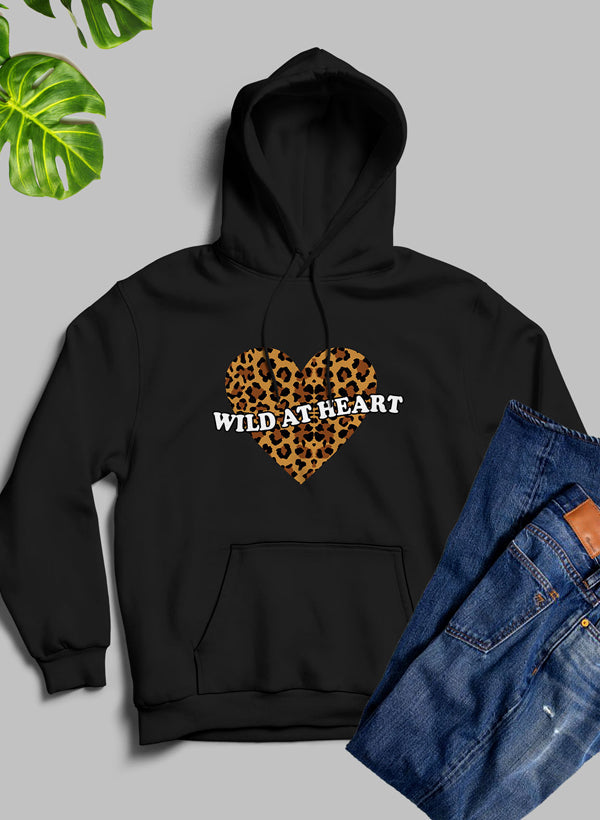 Sudadera con capucha Wild At Heart: forro polar de alta calidad, pesado y meticulosamente elaborado