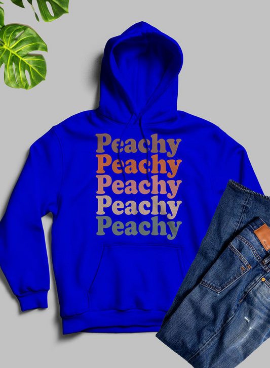 Sudadera con capucha Peachy de colores vintage: forro polar de alta calidad y peso pesado meticulosamente elaborado