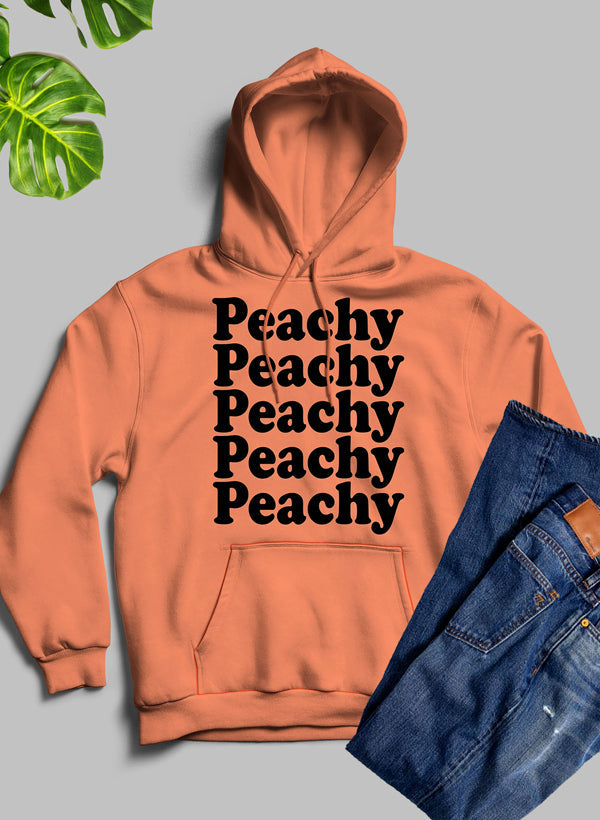 Sudadera con capucha Peachy: forro polar de alta calidad, pesado y meticulosamente elaborado