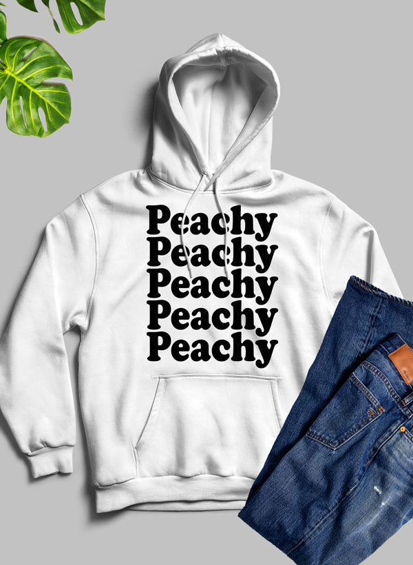 Sudadera con capucha Peachy: forro polar de alta calidad, pesado y meticulosamente elaborado