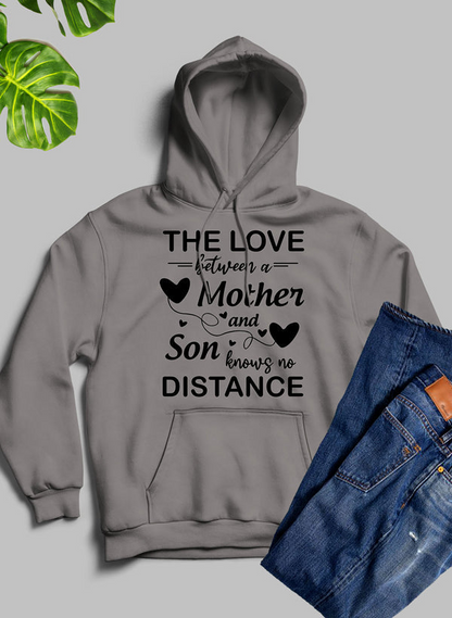 The Love Between A Mother And Son Knows No Distance Hoodie - Meticulously Crafted Heavy Weight High-Quality Fleece