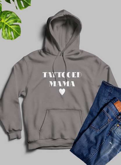 Sudadera con capucha Tattooed Mama - Forro polar de alta calidad y peso pesado meticulosamente elaborado