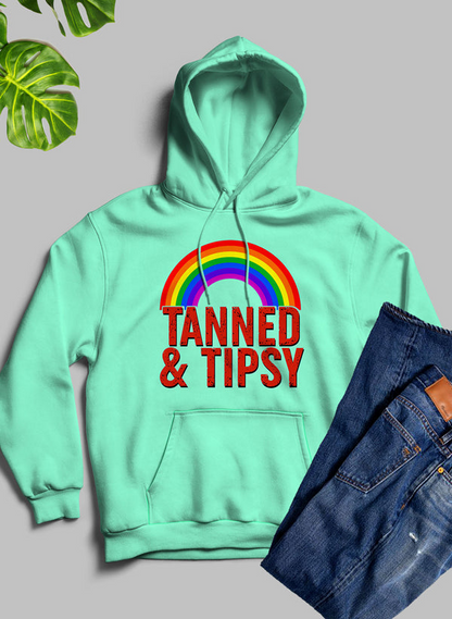 Tanned & Tipsy Hoodie - Meticulously Crafted Heavy Weight High-Quality Fleece